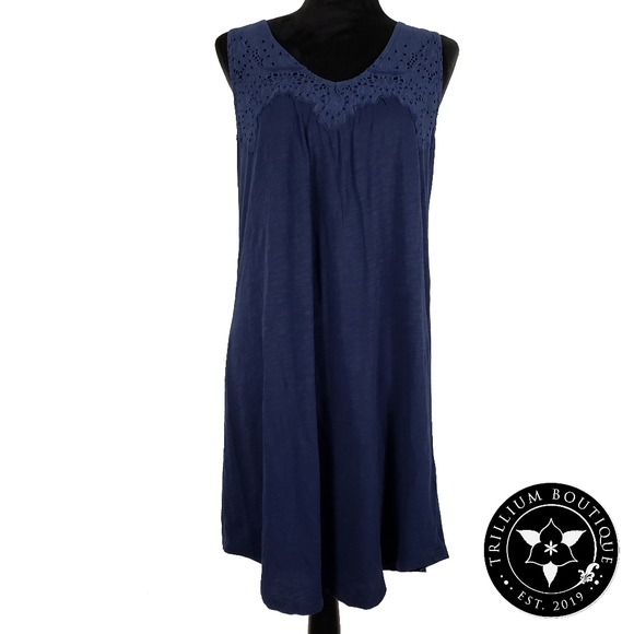 Lucky Brand Navy Women's Dress, NWT, M - Picture 2 of 6